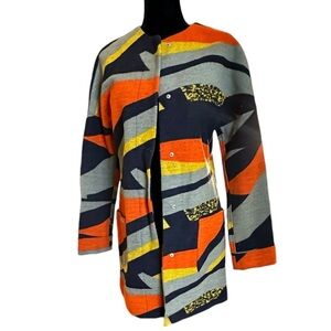 GOLDI Multi Color, Long Sleeve, Jacket Coat sz XS